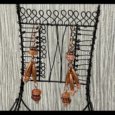 Copper Answer Earrings